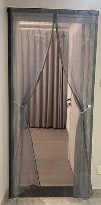 Wholesale only!Polyester Mesh Door Curtain, Mosquito Net 100x210cm Magnetic Screen Door Soft Mesh Door