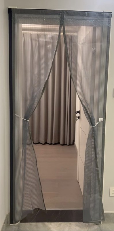 Wholesale only!Polyester Mesh Door Curtain, Mosquito Net 100x210cm Magnetic Screen Door Soft Mesh Door